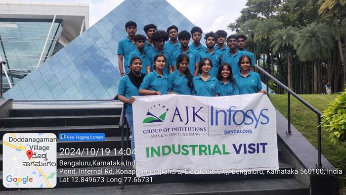 AJK College Students industrial visit to Infosys Bangalore 7